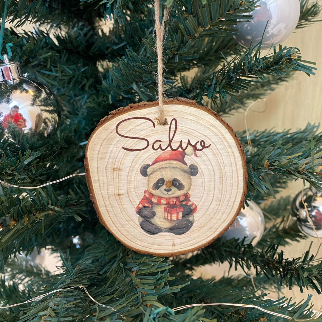 PALLINA DI NATALE IN LEGNO