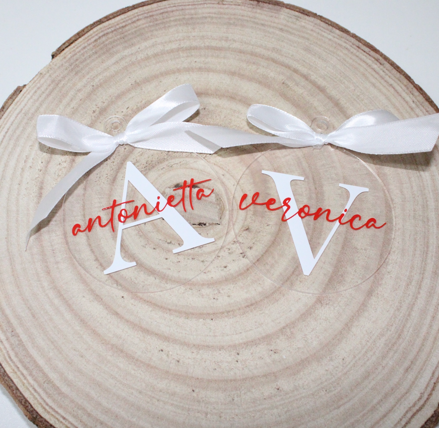 PALLINA DI NATALE CON NOME