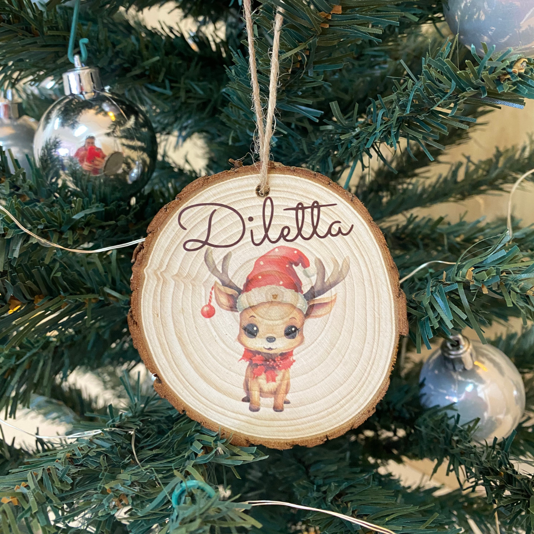 PALLINA DI NATALE IN LEGNO