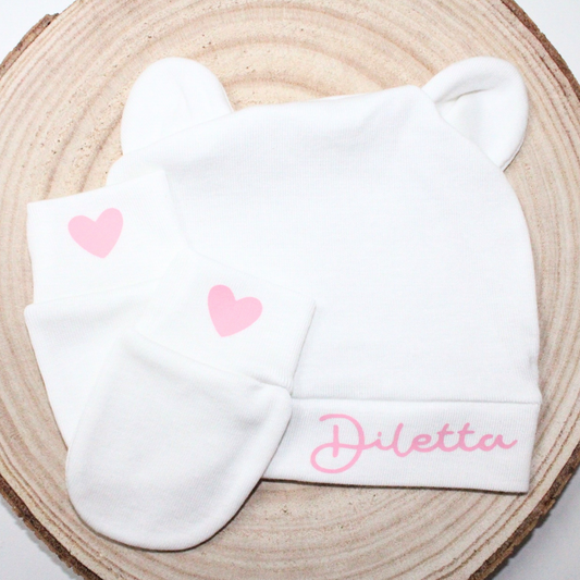 CAPPELLINO E GUANTINI NEWBORN