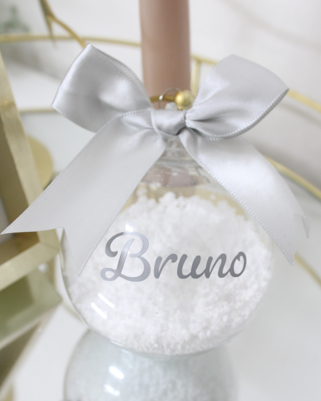 PALLINA DI NATALE CON NOME