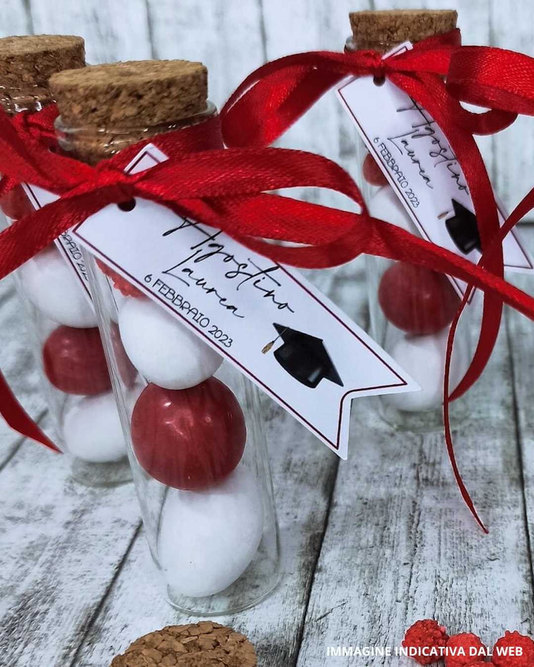 BOMBONIERE CONFETTI FIALETTA IN VETRO