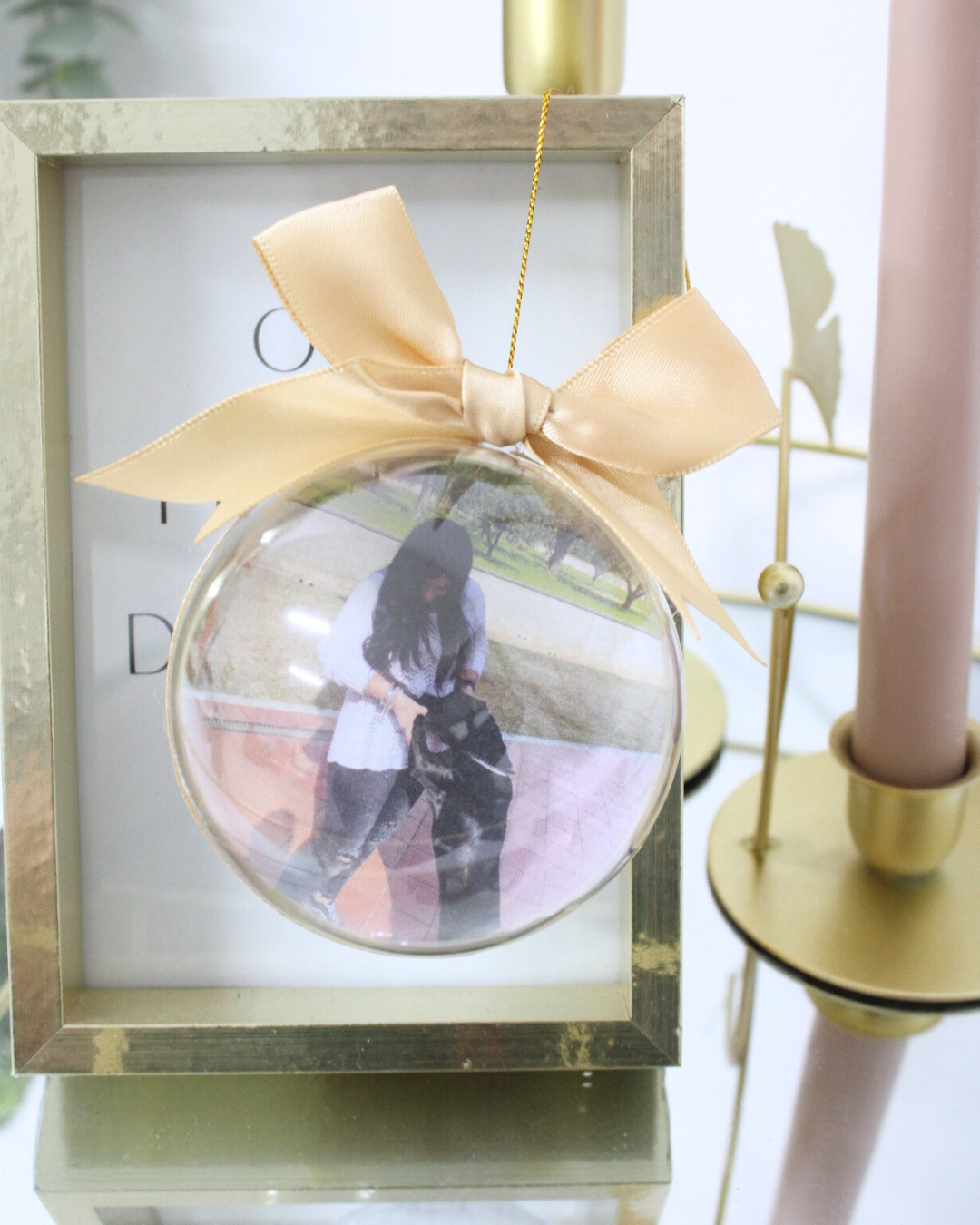 PALLINA DI NATALE CON FOTO