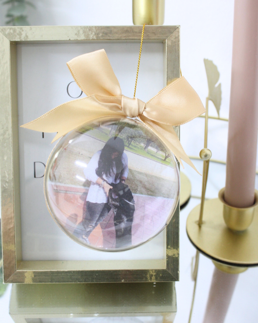 PALLINA DI NATALE CON FOTO