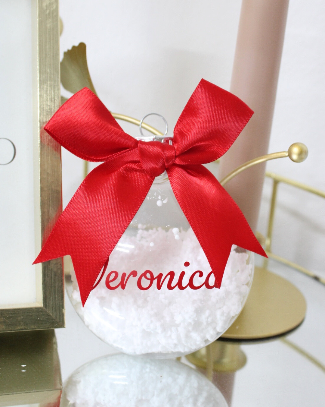 PALLINA DI NATALE CON NOME